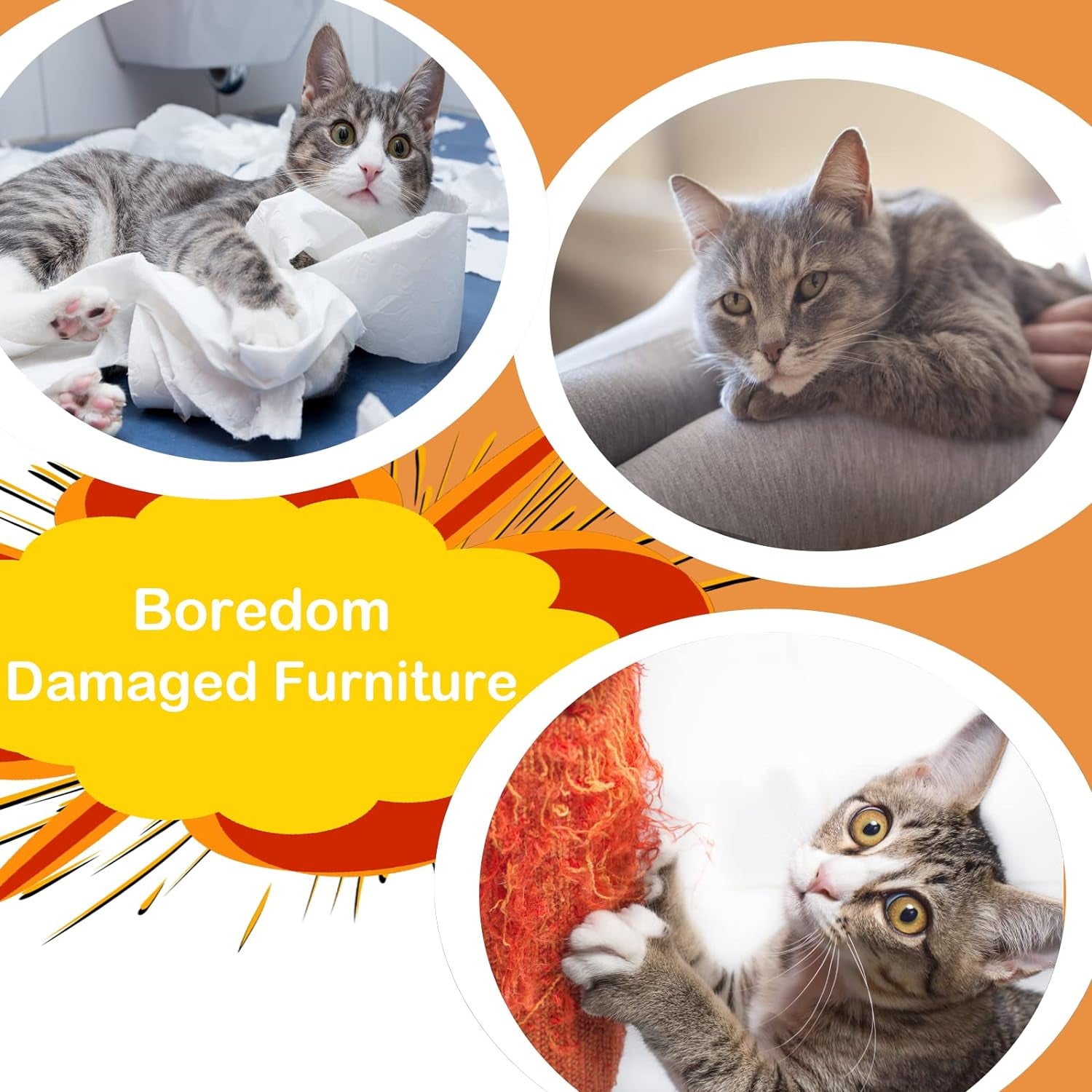 Cat Scratching Board Corrugated Paper, Protects Furniture, Foldable Design, Fun for Cats, Portable